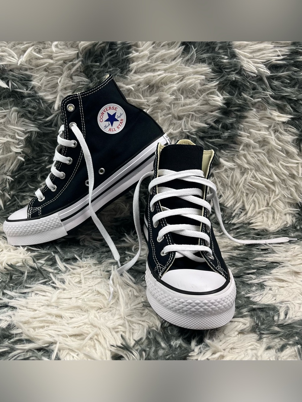 Converse Chuck Taylor All Star Women’s Black White EVA Lift Platform high-top 6